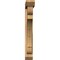 Ekena Millwork Olympic Slat Smooth Bracket w/ Offset Brace, Western Red Cedar, 5 1/2"W x 34"D x 40"H BKT0604X34X40OLY06SWR - alternate 2